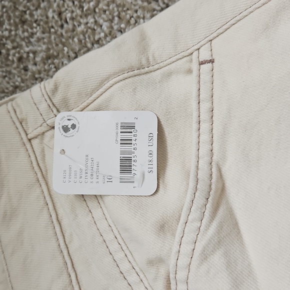 NWT Wisp Ivory Sz 10Free People We The Free Come As You Are Denim Maxi Skirt - Picture 4 of 10